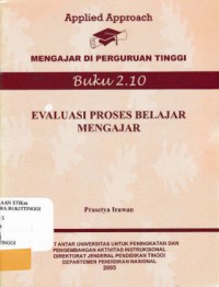 EVALUASI PROSES BELAJAR MENGAJAR (BUKU 2.10)