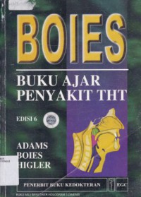 BOIES BUKU AJAR PENYAKIT THT (EDISI 6)