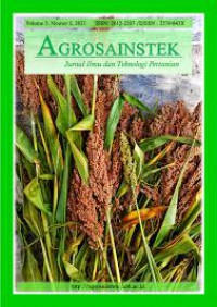 Jurnal Ilmu dan Teknologi Pertanian (Agrosainstek) Volume 5, Nomor 2 Tahun 2021