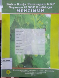 BUKU KERJA PENERAPAN GAP SAYURAN DAN SOP BUDIDAYA MENTIMUN