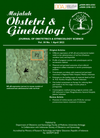 Majalah Obstetri dan Ginekologi (Journal of Obstetrics & Gynecology Science) Vol. 30 No. 1, 2022