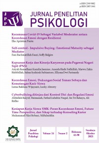 Jurnal Penelitian Psikologi Vol. 14 No. 2, 2023