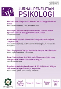 Jurnal Penelitian Psikologi Vol. 15 No. 1, 2024